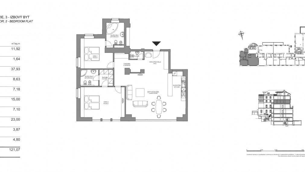 3-IZBOVÝ BYT V SRDCI MESTA NA PRENÁJOM - REZIDENCIA HLBOKÁ 7