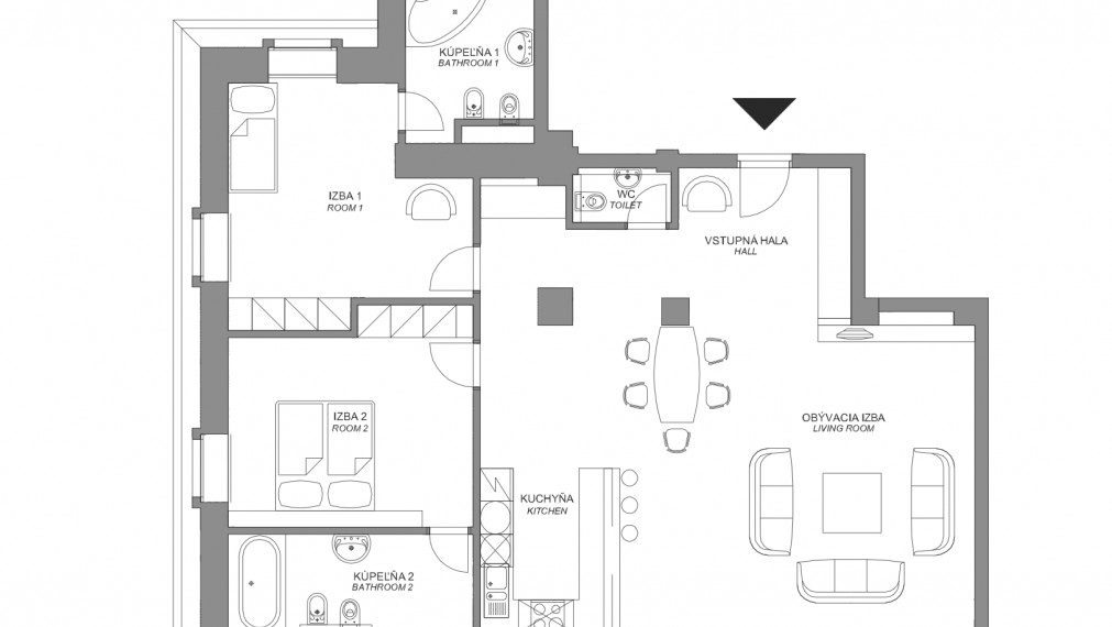 Veľkolepý 3-izb. byt s výhľadom na mesto