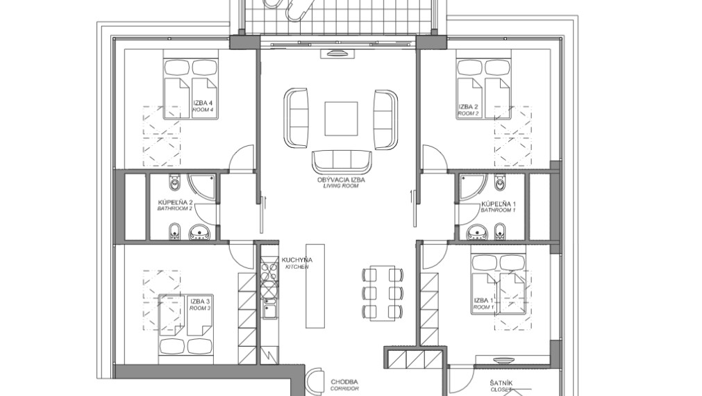 Jedinečný 5-izb. byt s výhľadom na mesto