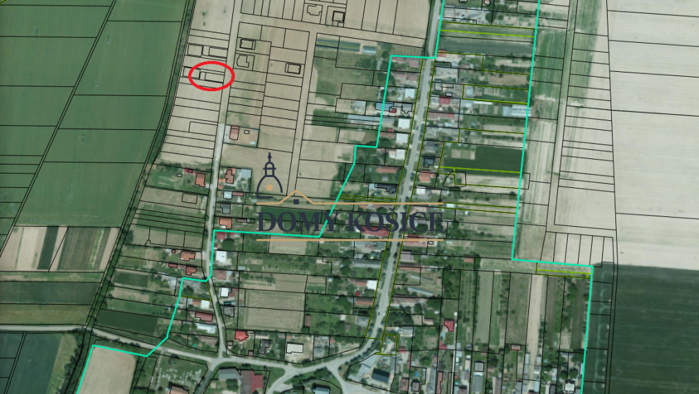 Pozemok na výstavbu domu Košice - Okolie, Cestice, elektrina, studňa, stavebné povolenie