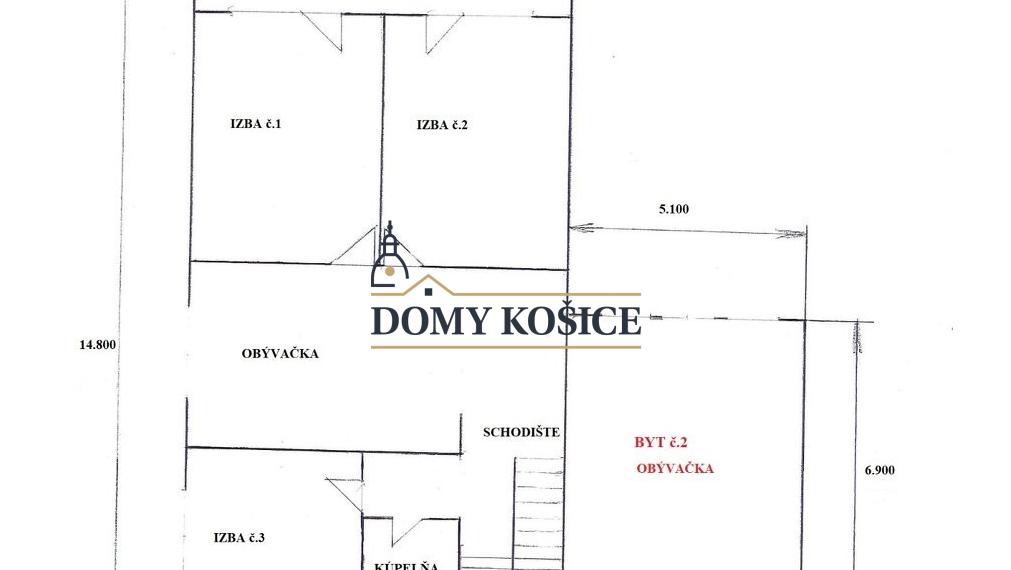 Priestranný viacgeneračný rodinný dom Košice-Košická Nová Ves.