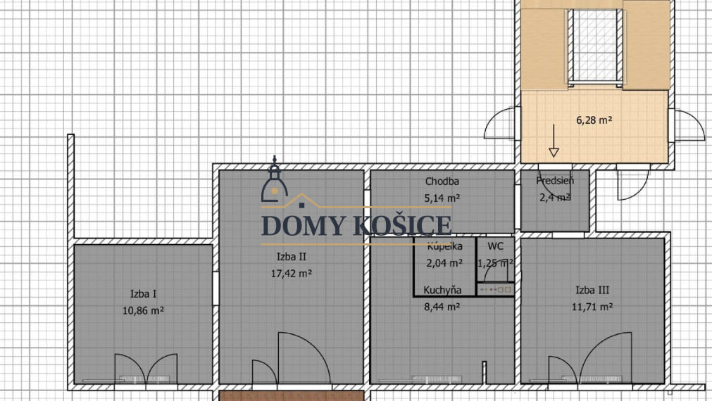 3-izbový byt v Martine časť Sever, ktorý Vám dáva priestor na realizáciu vlastných návrhov