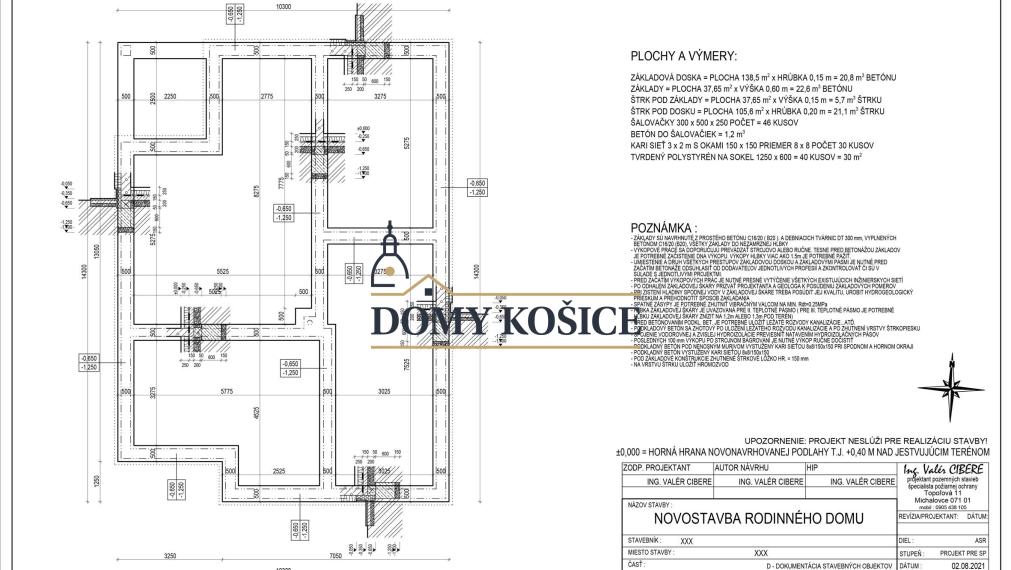 Novostavba rodinného domu. Rezidencia Hažín.