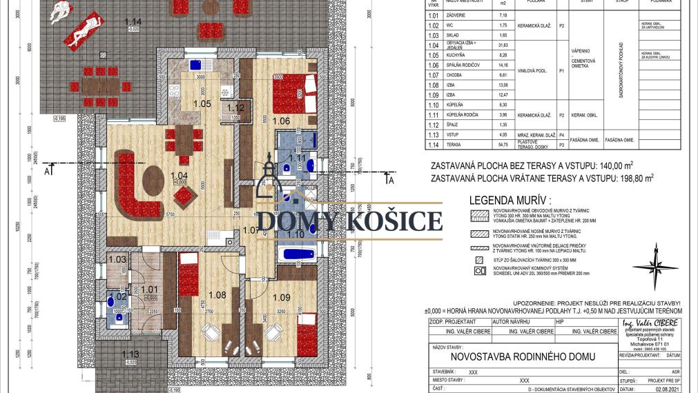 Novostavba rodinného domu. Rezidencia Hažín.