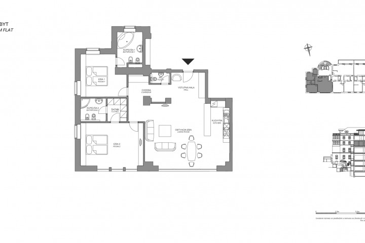 3-IZBOVÝ BYT V SRDCI MESTA NA PRENÁJOM - REZIDENCIA HLBOKÁ 7