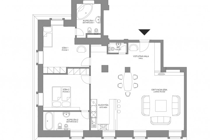 Veľkolepý 3-izb. byt s výhľadom na mesto
